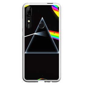 Чехол для Honor P Smart Z с принтом PINK FLOYD , Силикон | Область печати: задняя сторона чехла, без боковых панелей | Тематика изображения на принте: music | pink floyd | the dark side of the moon | космос | луна | музыка | пинк флойд | призма | рок | треугольник | триангулярная призма