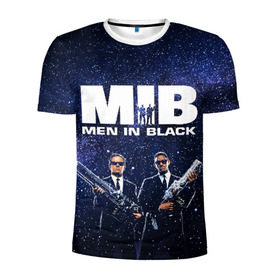 Мужская футболка 3D спортивная с принтом люди в черном , 100% полиэстер с улучшенными характеристиками | приталенный силуэт, круглая горловина, широкие плечи, сужается к линии бедра | men in black | mib | ufo | люди в черном | нло