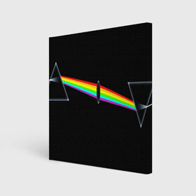 Холст квадратный с принтом PINK FLOYD , 100% ПВХ |  | Тематика изображения на принте: music | pink floyd | the dark side of the moon | космос | луна | музыка | пинк флойд | призма | рок | треугольник | триангулярная призма