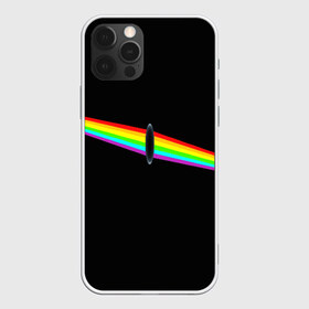 Чехол для iPhone 12 Pro Max с принтом PINK FLOYD , Силикон |  | Тематика изображения на принте: music | pink floyd | the dark side of the moon | космос | луна | музыка | пинк флойд | призма | рок | треугольник | триангулярная призма