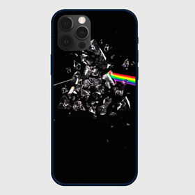 Чехол для iPhone 12 Pro Max с принтом PINK FLOYD , Силикон |  | Тематика изображения на принте: music | pink floyd | the dark side of the moon | космос | луна | музыка | пинк флойд | призма | рок | треугольник | триангулярная призма