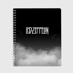 Тетрадь с принтом LED ZEPPELIN , 100% бумага | 48 листов, плотность листов — 60 г/м2, плотность картонной обложки — 250 г/м2. Листы скреплены сбоку удобной пружинной спиралью. Уголки страниц и обложки скругленные. Цвет линий — светло-серый
 | led zeppelin | джимми пейдж | лед зеппелин