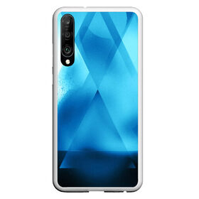 Чехол для Honor P30 с принтом ABSTRACT BLUE , Силикон | Область печати: задняя сторона чехла, без боковых панелей | abstraction | art | black | colors | cпектр | geometric | pattern | rainbow | spectrum | абстракция | витраж | геометрический | искусство | полосы | радуга | разноцветные | рисунок | стекло | узор | цвета | черные