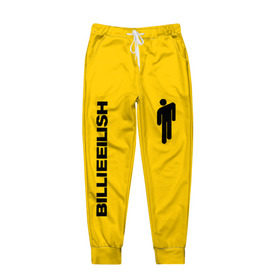 Мужские брюки 3D с принтом BILLIE EILISH , 100% полиэстер | манжеты по низу, эластичный пояс регулируется шнурком, по бокам два кармана без застежек, внутренняя часть кармана из мелкой сетки | be | billie | billie eilish | билли | билли айлиш