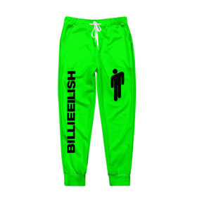 Мужские брюки 3D с принтом BILLIE EILISH , 100% полиэстер | манжеты по низу, эластичный пояс регулируется шнурком, по бокам два кармана без застежек, внутренняя часть кармана из мелкой сетки | be | billie | billie eilish | билли | билли айлиш