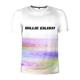 Мужская футболка 3D спортивная с принтом BILLIE EILISH (Glitch) , 100% полиэстер с улучшенными характеристиками | приталенный силуэт, круглая горловина, широкие плечи, сужается к линии бедра | all | asleep | bad | bellyache | billie | blohsh | dont | eilish | eyes | fall | guy | logo | music | ocean | singer | smile | when | айлиш | били | билли | бэрд | лого | музыка | пайрат | певица | символ | эйлиш