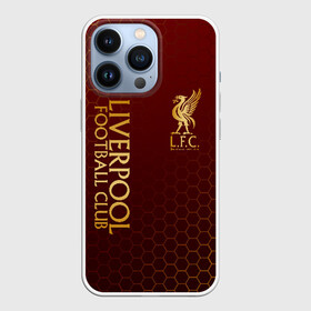 Чехол для iPhone 13 Pro с принтом LIVERPOOL ,  |  | Тематика изображения на принте: lfc | liverpool | sport | ynwa | ливерпуль | лфк | спорт