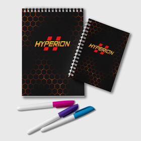 Блокнот с принтом BORDERLANDS 3 - HYPERION , 100% бумага | 48 листов, плотность листов — 60 г/м2, плотность картонной обложки — 250 г/м2. Листы скреплены удобной пружинной спиралью. Цвет линий — светло-серый
 | borderlands | borderlands 3 | gearbox | gearbox software | hyperion | бордерлендс | гиперион