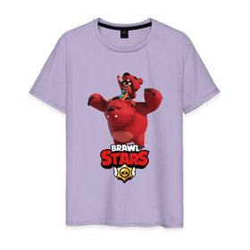 Мужская футболка хлопок с принтом Brawl Stars , 100% хлопок | прямой крой, круглый вырез горловины, длина до линии бедер, слегка спущенное плечо. | brawl | brawl stars | stars | бравл | бравл старс | браво старс | игра | компьютерная | онлайн | старс
