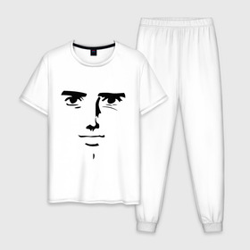 Мужская пижама хлопок с принтом Yaranaika , 100% хлопок | брюки и футболка прямого кроя, без карманов, на брюках мягкая резинка на поясе и по низу штанин
 | yaranaika | яранайка