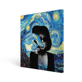 Холст квадратный с принтом Марла на картине Ван Гога , 100% ПВХ |  | Тематика изображения на принте: ван гог | вангог | звездная ночь | картина | марла | марла сингер | модернизм | постмодерн | художник | экспонат | экспрессионизм
