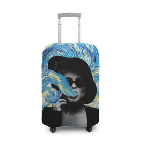Чехол для чемодана 3D с принтом Марла на картине Ван Гога , 86% полиэфир, 14% спандекс | двустороннее нанесение принта, прорези для ручек и колес | ван гог | вангог | звездная ночь | картина | марла | марла сингер | модернизм | постмодерн | художник | экспонат | экспрессионизм