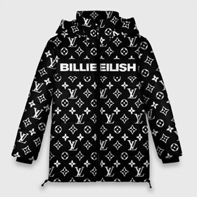 Женская зимняя куртка 3D с принтом BILLIE EILISH , верх — 100% полиэстер; подкладка — 100% полиэстер; утеплитель — 100% полиэстер | длина ниже бедра, силуэт Оверсайз. Есть воротник-стойка, отстегивающийся капюшон и ветрозащитная планка. 

Боковые карманы с листочкой на кнопках и внутренний карман на молнии | Тематика изображения на принте: be | billie | billie eilish | blohsh | brand | france | logo | louis vuitton | lv | pattern | билли | билли айлиш | бренд | лв | лого | лоуис вуиттон | луи вуиттон | мода | паттерн | фигуры | франция