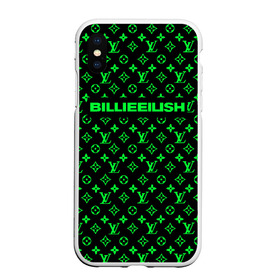 Чехол для iPhone XS Max матовый с принтом BILLIE EILISH , Силикон | Область печати: задняя сторона чехла, без боковых панелей | be | billie | billie eilish | blohsh | brand | france | logo | louis vuitton | lv | pattern | билли | билли айлиш | бренд | лв | лого | лоуис вуиттон | луи вуиттон | мода | паттерн | фигуры | франция