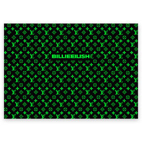 Поздравительная открытка с принтом BILLIE EILISH , 100% бумага | плотность бумаги 280 г/м2, матовая, на обратной стороне линовка и место для марки
 | be | billie | billie eilish | blohsh | brand | france | logo | louis vuitton | lv | pattern | билли | билли айлиш | бренд | лв | лого | лоуис вуиттон | луи вуиттон | мода | паттерн | фигуры | франция