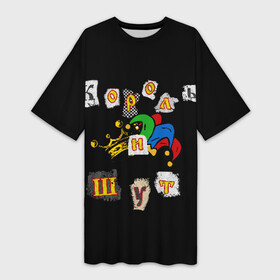 Платье-футболка 3D с принтом Король и Шут + Анархия (спина) ,  |  | киш | король и шут | михаил горшенев