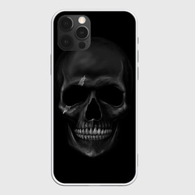 Чехол для iPhone 12 Pro Max с принтом ЧЕРЕП В ТЕМНОТЕ , Силикон |  | abstract | abstraction | bones | fantasy | skull | голова | кости | скилет | череп