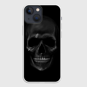 Чехол для iPhone 13 mini с принтом ЧЕРЕП В ТЕМНОТЕ ,  |  | abstract | abstraction | bones | fantasy | skull | голова | кости | скилет | череп