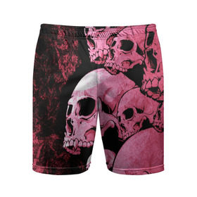 Мужские шорты 3D спортивные с принтом ЧЕРЕПА ,  |  | abstract | abstraction | bones | fantasy | skull | голова | кости | скилет | череп