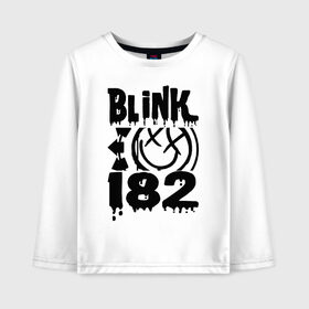 Детский лонгслив хлопок с принтом Blink-182 , 100% хлопок | круглый вырез горловины, полуприлегающий силуэт, длина до линии бедер | Тематика изображения на принте: blink | cheese | duck tape | filter | grilled | альтернативный | блинк | группа | дак тейп | марк хоппус | музыка | мэтт скиба | панк | поп | рок | скейт | трэвис баркер