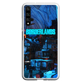 Чехол для Honor 20 с принтом BORDERLANDS , Силикон | Область печати: задняя сторона чехла, без боковых панелей | bl3 | borderlands | borderlands 3 | game | guns | mayhem is coming | psycho | roses are red | vault | vault symbol | игры | пустошь