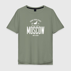 Мужская футболка хлопок Oversize с принтом Москва Iron , 100% хлопок | свободный крой, круглый ворот, “спинка” длиннее передней части | i love moscow | moscow | город | москва | мск | регион | я люблю москву