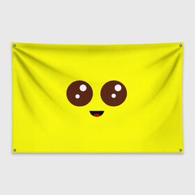 Флаг-баннер с принтом Peely Fortnite , 100% полиэстер | размер 67 х 109 см, плотность ткани — 95 г/м2; по краям флага есть четыре люверса для крепления | banana | battle royale | fortnite | game | банан | батл рояль | глаза | игра | лицо | роял | фортнайт