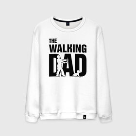 Мужской свитшот хлопок с принтом The Walking Dad , 100% хлопок |  | дети | отец | папа | родители