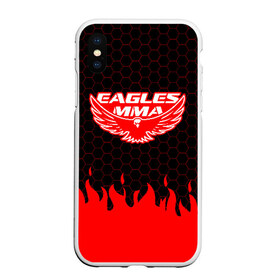 Чехол для iPhone XS Max матовый с принтом EAGLES MMA ХАБИБ , Силикон | Область печати: задняя сторона чехла, без боковых панелей | eagles mma | khabib | khabib nurmagomedov | mma | мма | хабиб | хабиб нурмагомедов