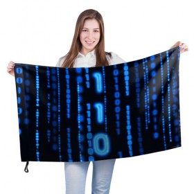 Флаг 3D с принтом Я ПРОГРАММИСТ , 100% полиэстер | плотность ткани — 95 г/м2, размер — 67 х 109 см. Принт наносится с одной стороны | hugo weaving | pc | the matrix | код | компьютеры | матрица | матрица 4 | программист | программный код | цифры