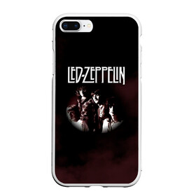 Чехол для iPhone 7Plus/8 Plus матовый с принтом Led Zeppelin , Силикон | Область печати: задняя сторона чехла, без боковых панелей | led | led zep | led zeppelin | ledzep | lz | zoso | группа | джимми пейдж | джон генри бонэм | джон пол джонс | зосо | лед зепелен | лед зеппелин | ледзепелен | ледзеппелин | роберт плант | рок