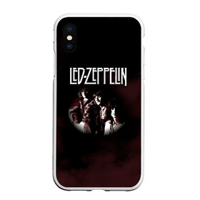 Чехол для iPhone XS Max матовый с принтом Led Zeppelin , Силикон | Область печати: задняя сторона чехла, без боковых панелей | led | led zep | led zeppelin | ledzep | lz | zoso | группа | джимми пейдж | джон генри бонэм | джон пол джонс | зосо | лед зепелен | лед зеппелин | ледзепелен | ледзеппелин | роберт плант | рок