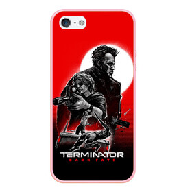 Чехол для iPhone 5/5S матовый с принтом Terminator Dark Fate , Силикон | Область печати: задняя сторона чехла, без боковых панелей | dark fate | sarah j. connor | t 800 | terminator | восстание машин | киборг | сара коннор | темные судьбы | терминатор