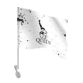 Флаг для автомобиля с принтом Queen , 100% полиэстер | Размер: 30*21 см | Тематика изображения на принте: paul rodgers | queen | quen | брайан мэй | глэм | группа | джон дикон | квин | королева | куин | меркури | меркьюри | мэркури | поп | роджер тейлор | рок | фредди | фреди | хард | хардрок