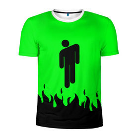Мужская футболка 3D спортивная с принтом BILLIE EILISH , 100% полиэстер с улучшенными характеристиками | приталенный силуэт, круглая горловина, широкие плечи, сужается к линии бедра | be | billie | billie eilish | blohsh | ghoul | билли | билли айлиш