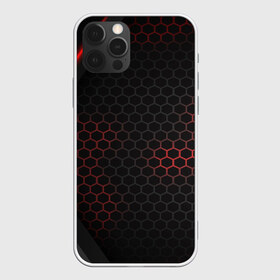 Чехол для iPhone 12 Pro Max с принтом Неоновая броня , Силикон |  | abstract | black | carbon | cars | diy | fiber | hexagon | hi tech | psybient | psychill | skyrim | to | vinyl | wot | броня | карбон | металл | соты | сталь | форма | шестиугольник