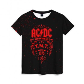 Женская футболка 3D с принтом AC/DC , 100% полиэфир ( синтетическое хлопкоподобное полотно) | прямой крой, круглый вырез горловины, длина до линии бедер | ac dc | acdc | acdc ас дс | австралийская | ангус янг | асдс | блюз | группа | крис слэйд | метал | молния | музыка | музыканты | певцы | рок | рок н ролл | стиви янг | хард | хардрок | эксл роуз