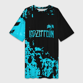 Платье-футболка 3D с принтом Led Zeppelin ,  |  | led | led zep | led zeppelin | ledzep | lz | zoso | группа | джимми пейдж | джон генри бонэм | джон пол джонс | зосо | лед зепелен | лед зеппелин | ледзепелен | ледзеппелин | роберт плант | рок