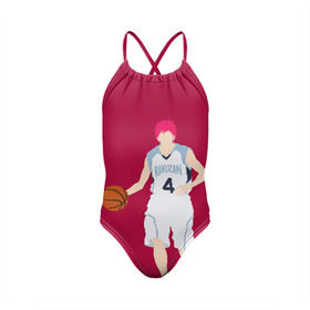 Детский купальник 3D с принтом Seijuurou Akashi , Полиэстер 85%, Спандекс 15% | Слитный крой, подклад по переду изделия, узкие бретели | Тематика изображения на принте: akashi | basket | basketball | kuroko | kuroko no basket | seijuurou | акаши | баскетбол | куроко | сэйджуро