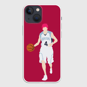 Чехол для iPhone 13 mini с принтом Seijuurou Akashi ,  |  | Тематика изображения на принте: akashi | basket | basketball | kuroko | kuroko no basket | seijuurou | акаши | баскетбол | куроко | сэйджуро
