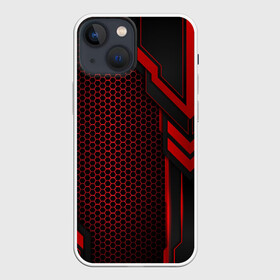 Чехол для iPhone 13 mini с принтом СТАЛЬНАЯ БРОНЯ | STEEL ARMOR ,  |  | abstract | black | carbon | cars | diy | fiber | hexagon | hi tech | psybient | psychill | skyrim | to | vinyl | wot | броня | карбон | металл | соты | сталь | форма | шестиугольник