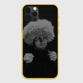 Чехол для iPhone 12 Pro Max с принтом Хабиб Нурмагомедов , Силикон |  | khabib | khabib nurmagomedov | khabib the eagle | khabib time | хабиб | хабиб нурмагомедов | хабиб орел