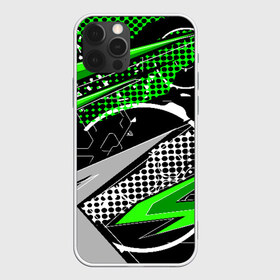 Чехол для iPhone 12 Pro Max с принтом Black and Green , Силикон |  | Тематика изображения на принте: texture | абстракция | граффити | краски | линии | текстура | уличный стиль | яркая