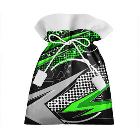 Подарочный 3D мешок с принтом Black and Green , 100% полиэстер | Размер: 29*39 см | texture | абстракция | граффити | краски | линии | текстура | уличный стиль | яркая