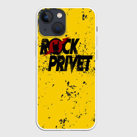 Чехол для iPhone 13 mini с принтом Rock Privet ,  |  | rock | rock privet | рок. рок привет