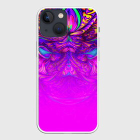 Чехол для iPhone 13 mini с принтом ABSTRACTION ,  |  | abstract | abstraction | color | geometry | paitnt | psy | абстракция | геометрия | краски | неоновые | психоделика
