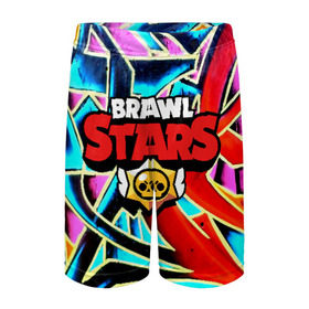Детские спортивные шорты 3D с принтом BRAWL STARS ,  100% полиэстер
 | пояс оформлен широкой мягкой резинкой, ткань тянется
 | android | brawl stars | games | mobile game | stars | игры | мобильные игры