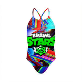 Детский купальник 3D с принтом BRAWL STARS , Полиэстер 85%, Спандекс 15% | Слитный крой, подклад по переду изделия, узкие бретели | android | brawl stars | games | mobile game | stars | игры | мобильные игры