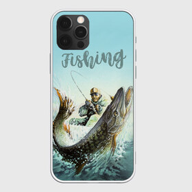 Чехол для iPhone 12 Pro Max с принтом Fishing , Силикон |  | Тематика изображения на принте: рыба | рыбак | рыбалка | снасти | увлечение | улов | хобби