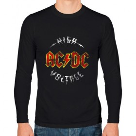 Мужской лонгслив хлопок с принтом AC/DC , 100% хлопок |  | ac | ac dc | ac dc группа | ac dc лучшее | rock | rock n roll | блюз рок | иси диси | хард рок